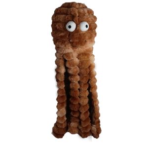 Gor Pets Reef Bobble Daddy Octopus Plush Pet Toy 63cm - Brown