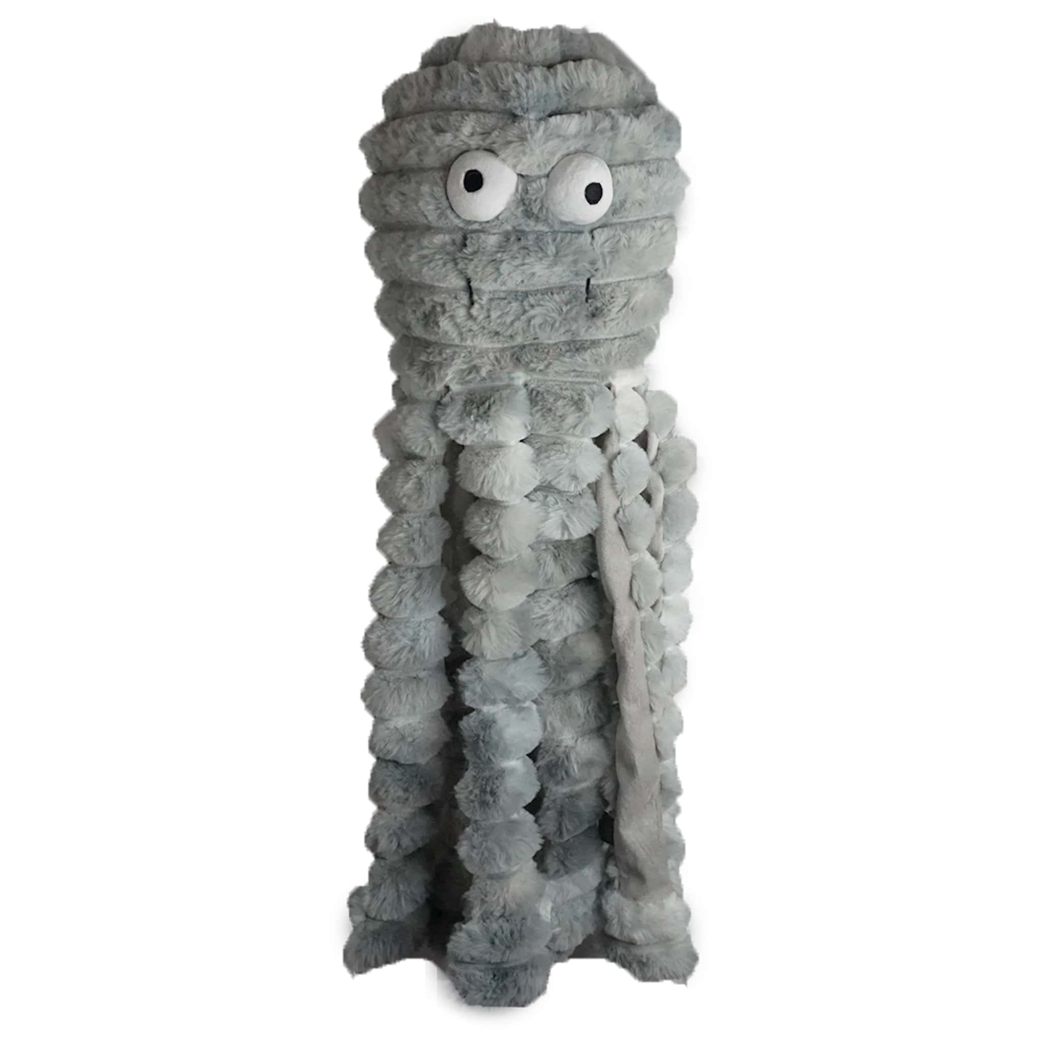 Gor Pets Reef Bobble Mommy Octopus Plush Pet Toy 38cm - Grey