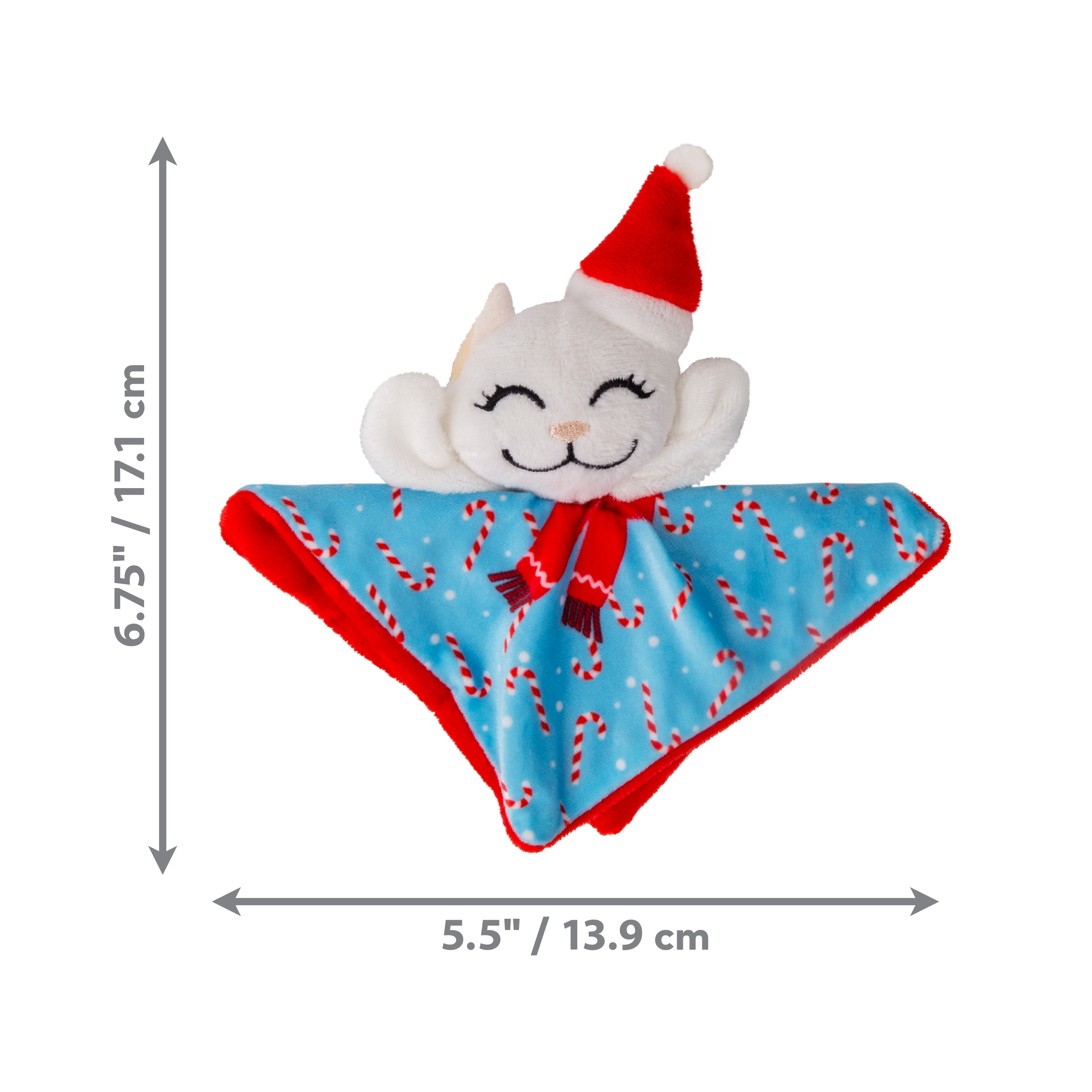 KONG Holiday Crackles Santa Kitty