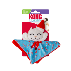 KONG Holiday Crackles Santa Kitty