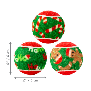 KONG Holiday SqueakAir Balls 6-pk Sm