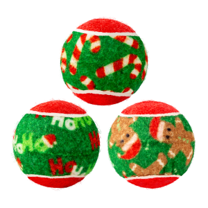 KONG Holiday SqueakAir Balls 6-pk Sm