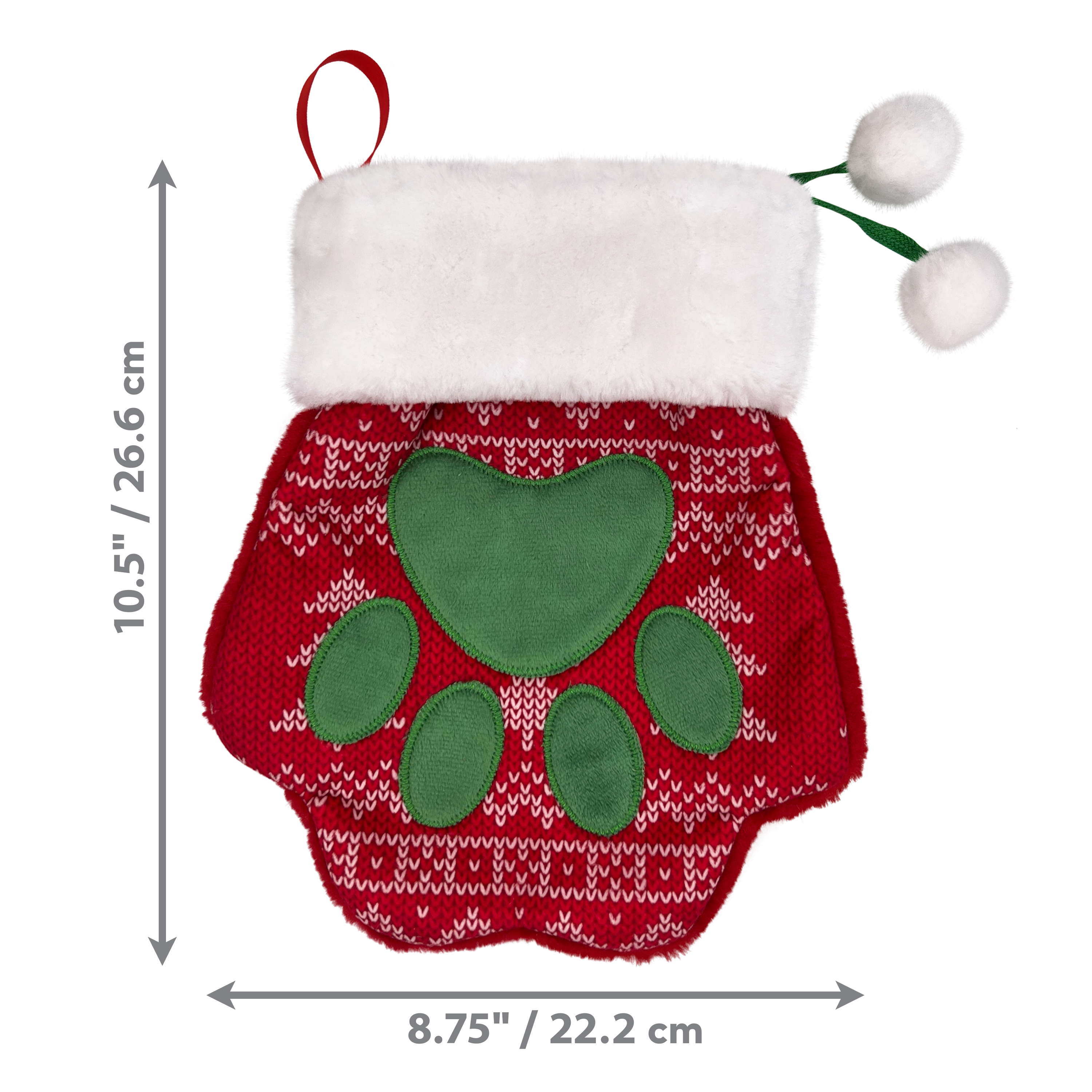 KONG Holiday Stocking Paw Lg