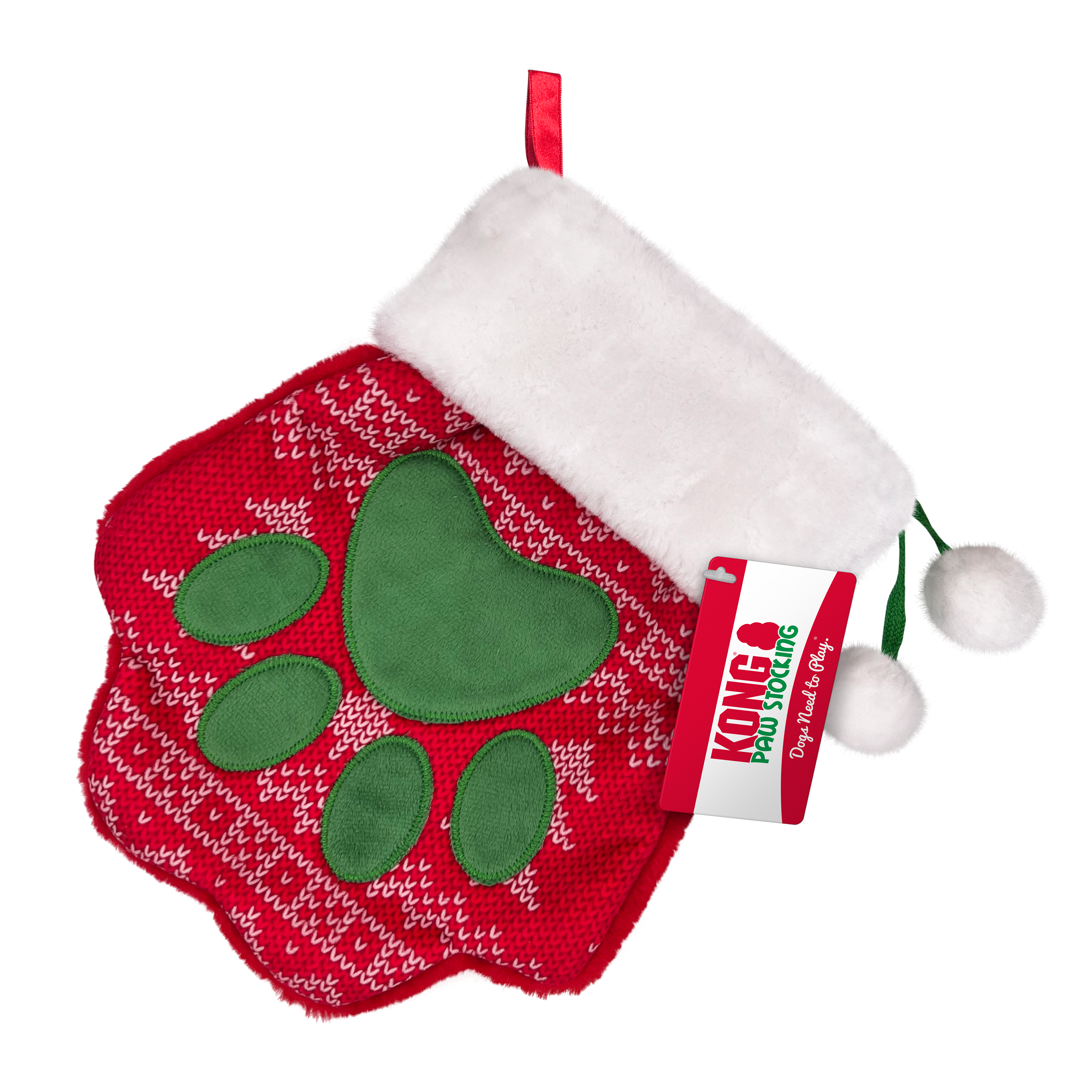 KONG Holiday Stocking Paw Lg