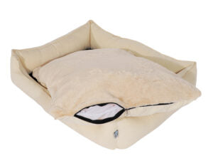 Gor Pets Slumber Cotton Orthopaedic Machine Washable Dog Bed - Large Beige