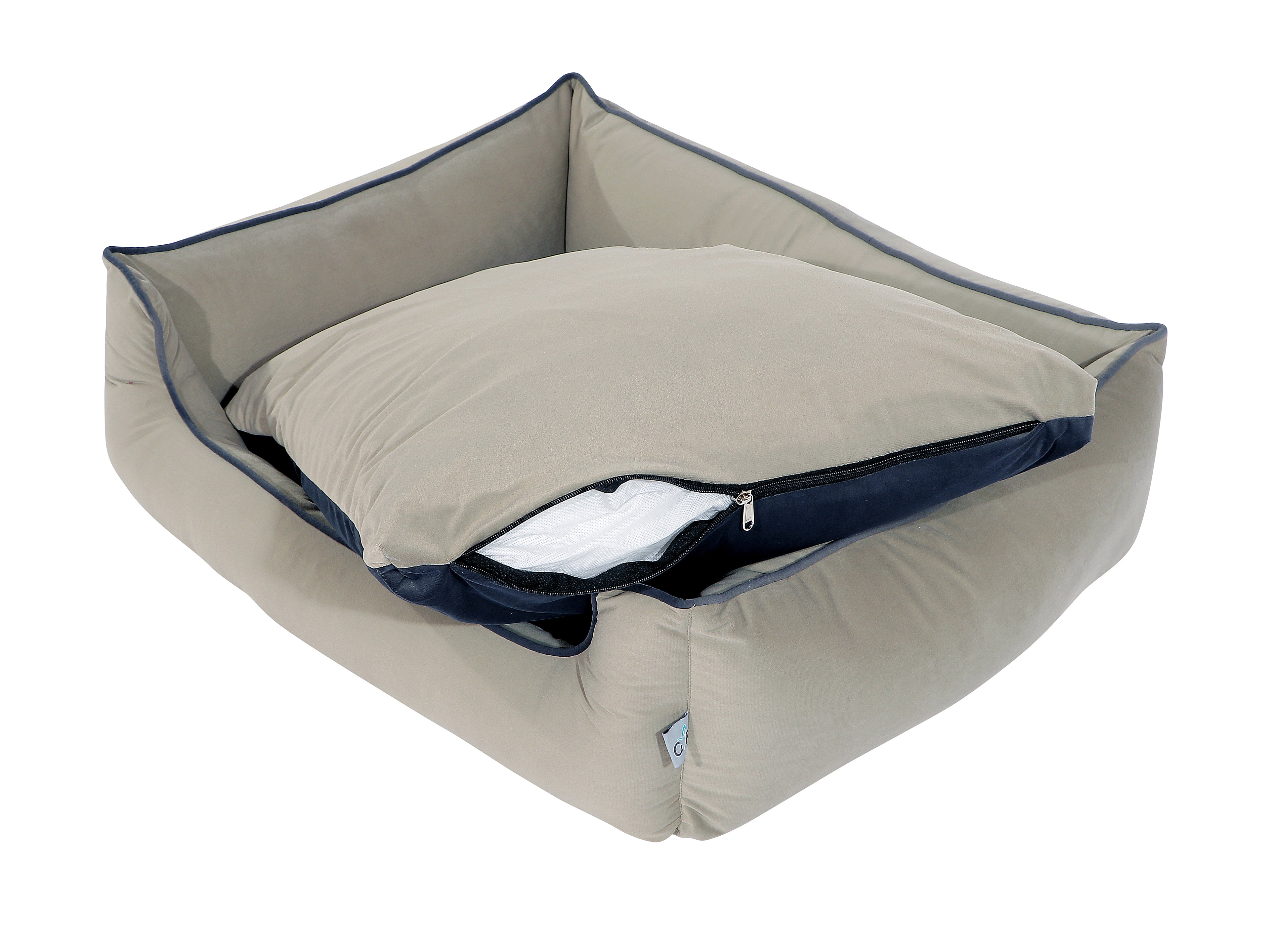 Gor Pets Slumber Orthopaedic Machine Washable Dog Bed - Medium Stone