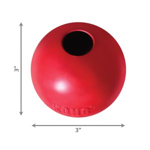 KONG Ball Durable Dog Toy Medium/Large 7.6cm - Red