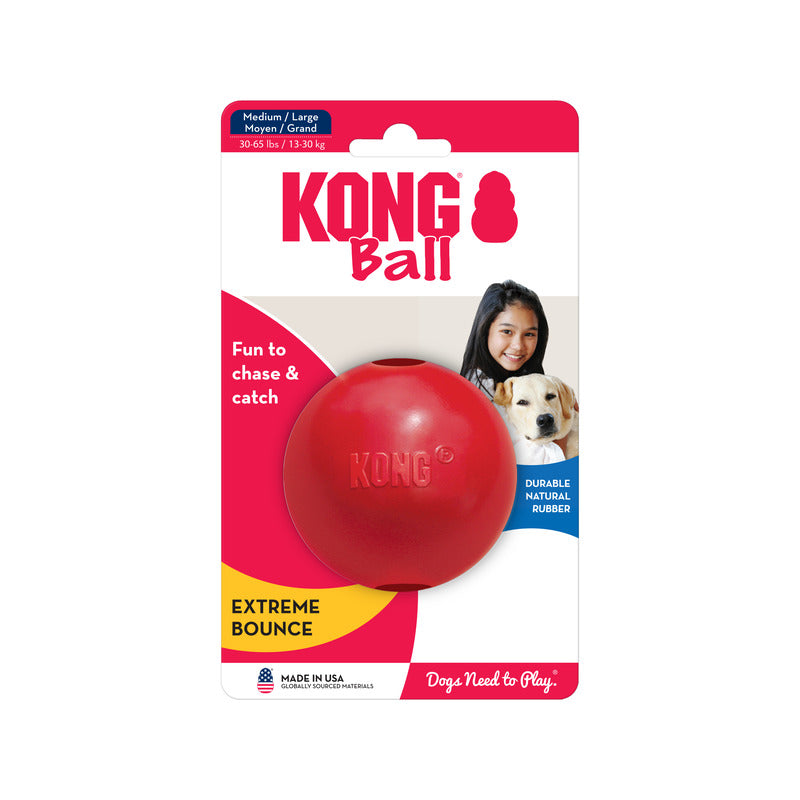 KONG Ball Durable Dog Toy Small 6cm - Red