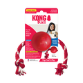 KONG Ball with Rope Durable Dog Toy