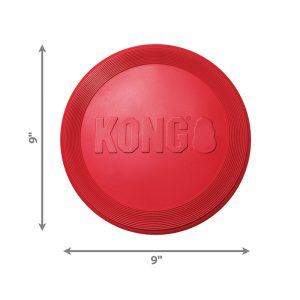 KONG Flyer Durable Flying Disc Dog Toy - Large Red (24cm)