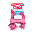 KONG Puppy Goodie Bone with Rope Treat Dispensing Dog Toy - X-Small Blue/Pink