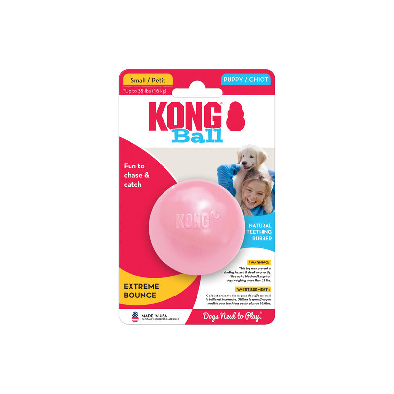 KONG Puppy Durable Fetch Dog Toy - Ball Medium/Large