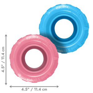 KONG Puppy Tires Durable Chew Dog Toy - Medium/Large