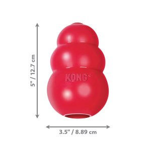 KONG Classic Durable Dog Chew Toy X-Large 12.5cm - Red