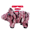 KONG Low Stuff Stripes Pig Squeaky Plush Dog Toy - Medium