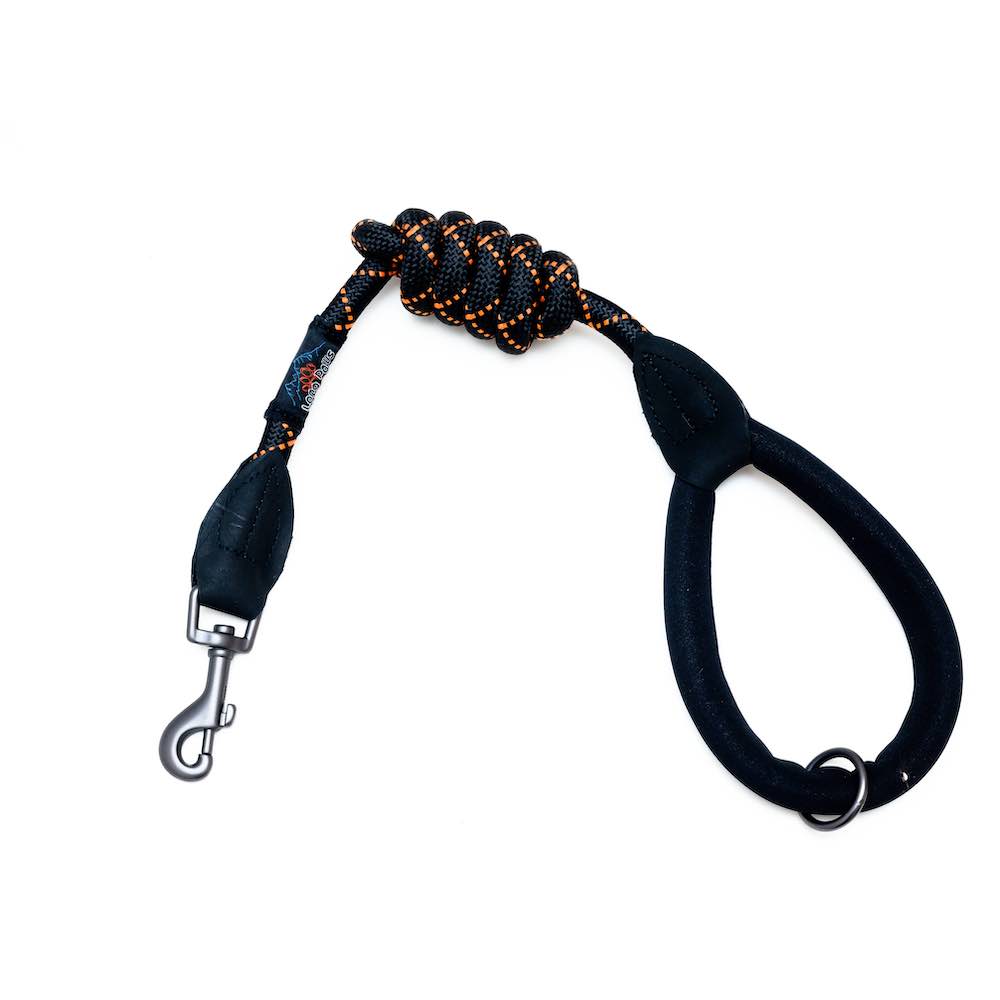 Harleys Companions - Comfort Trigger Clip Rope Lead (80cm/120cm) & Reflective Collar Set