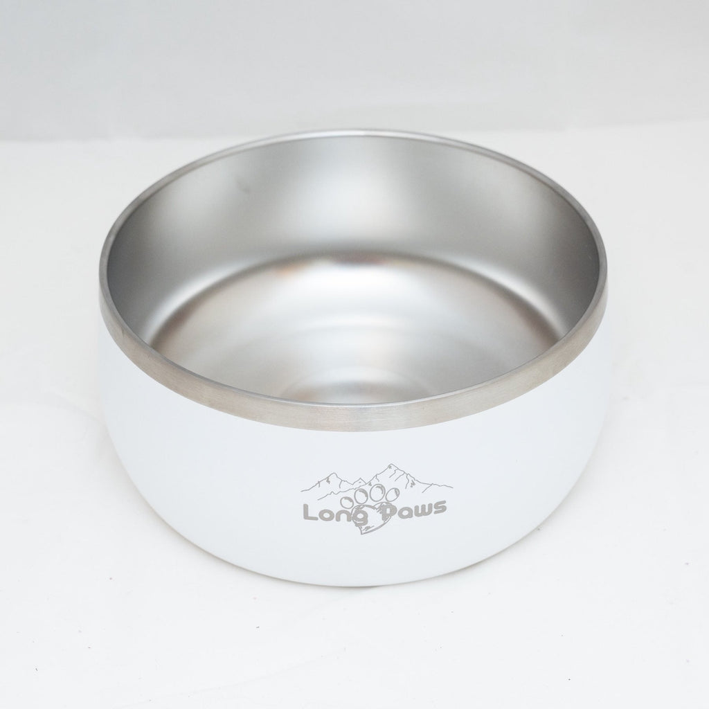 Harleys Companions - Lunar Dog Bowl - White Dog Bowl