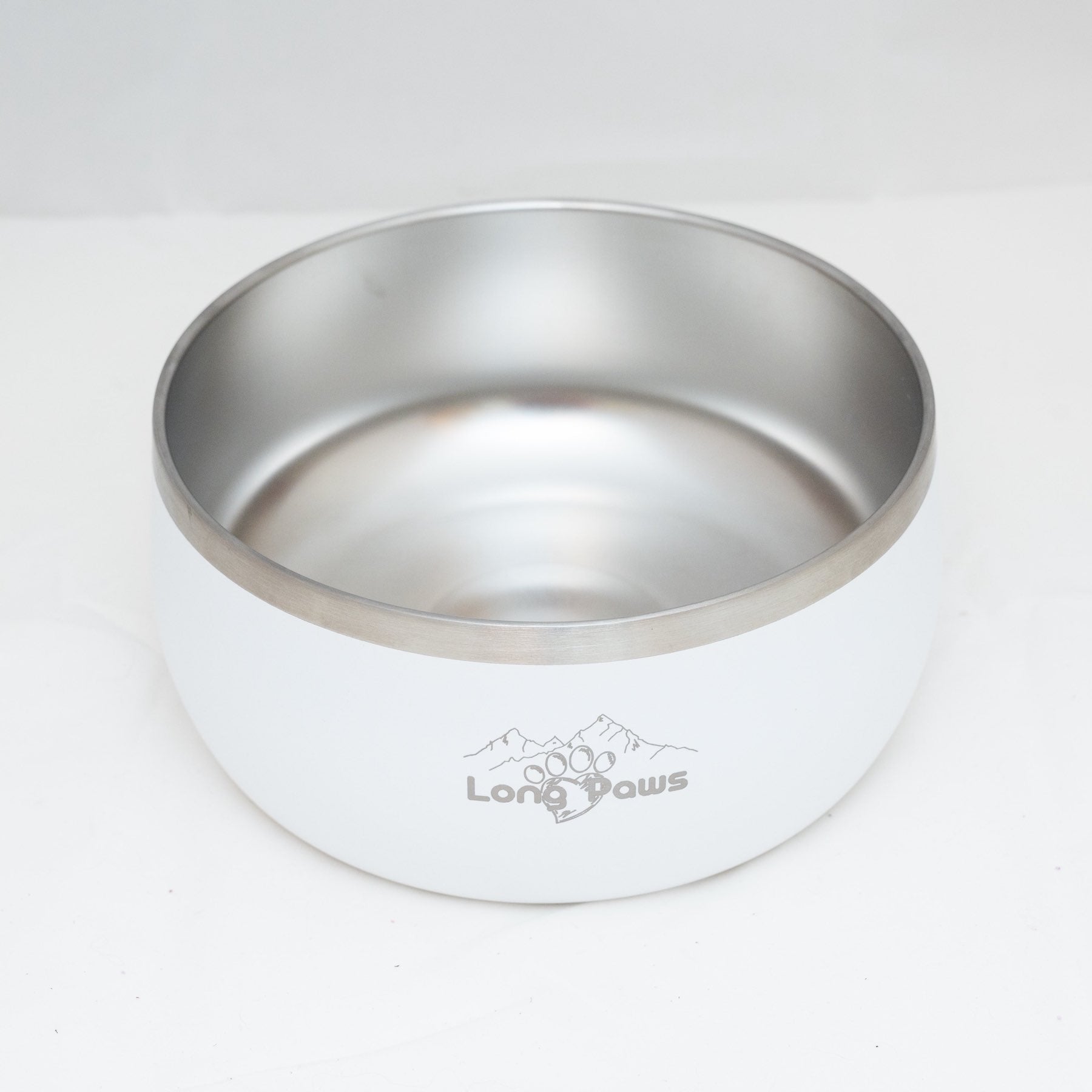 Harleys Companions - Lunar Dog Bowl - White Dog Bowl