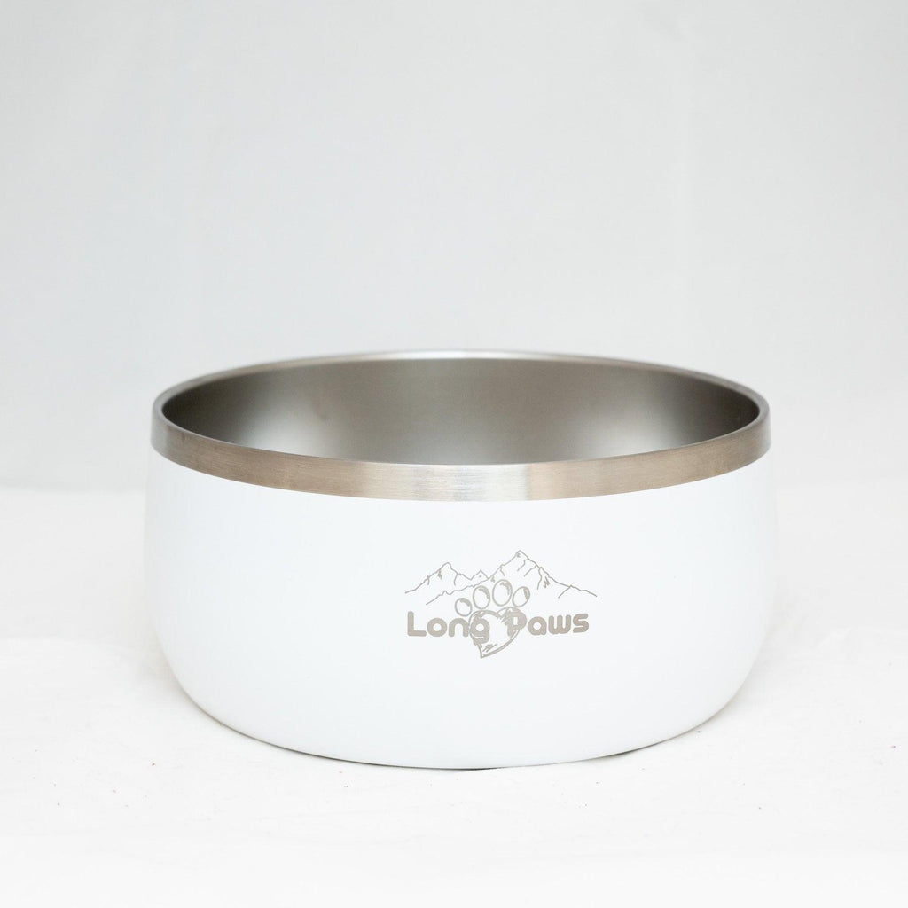 Harleys Companions - Lunar Dog Bowl - White Dog Bowl