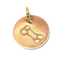 Harleys Companions - Antique Copper Bone, Dog Tags (22mm)