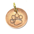 Harleys Companions - Antique Copper Paw, Dog Tags (22mm)