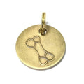 Harleys Companions - Antique Gold Bone, Dog Tags (22mm)