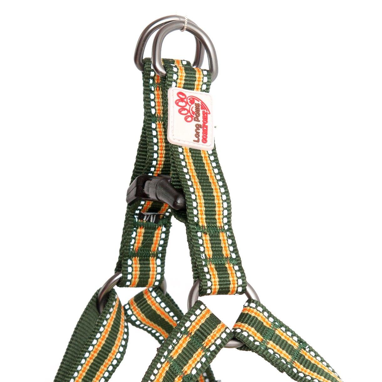 Harleys Companions - Comfort Step-in Dog Harness  | Reflective | Green
