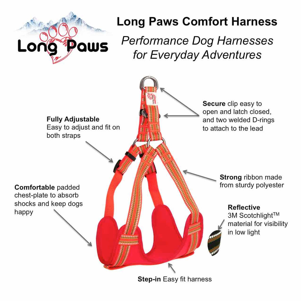 Harleys Companions - Comfort Step-in Dog Harness  | Reflective | Purple