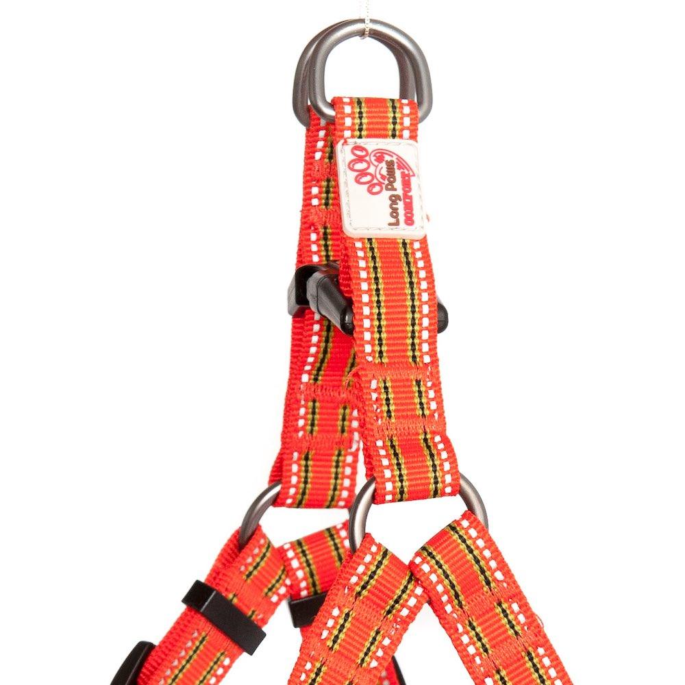 Harleys Companions - Comfort Step-in Dog Harness  | Reflective | Orange / Red