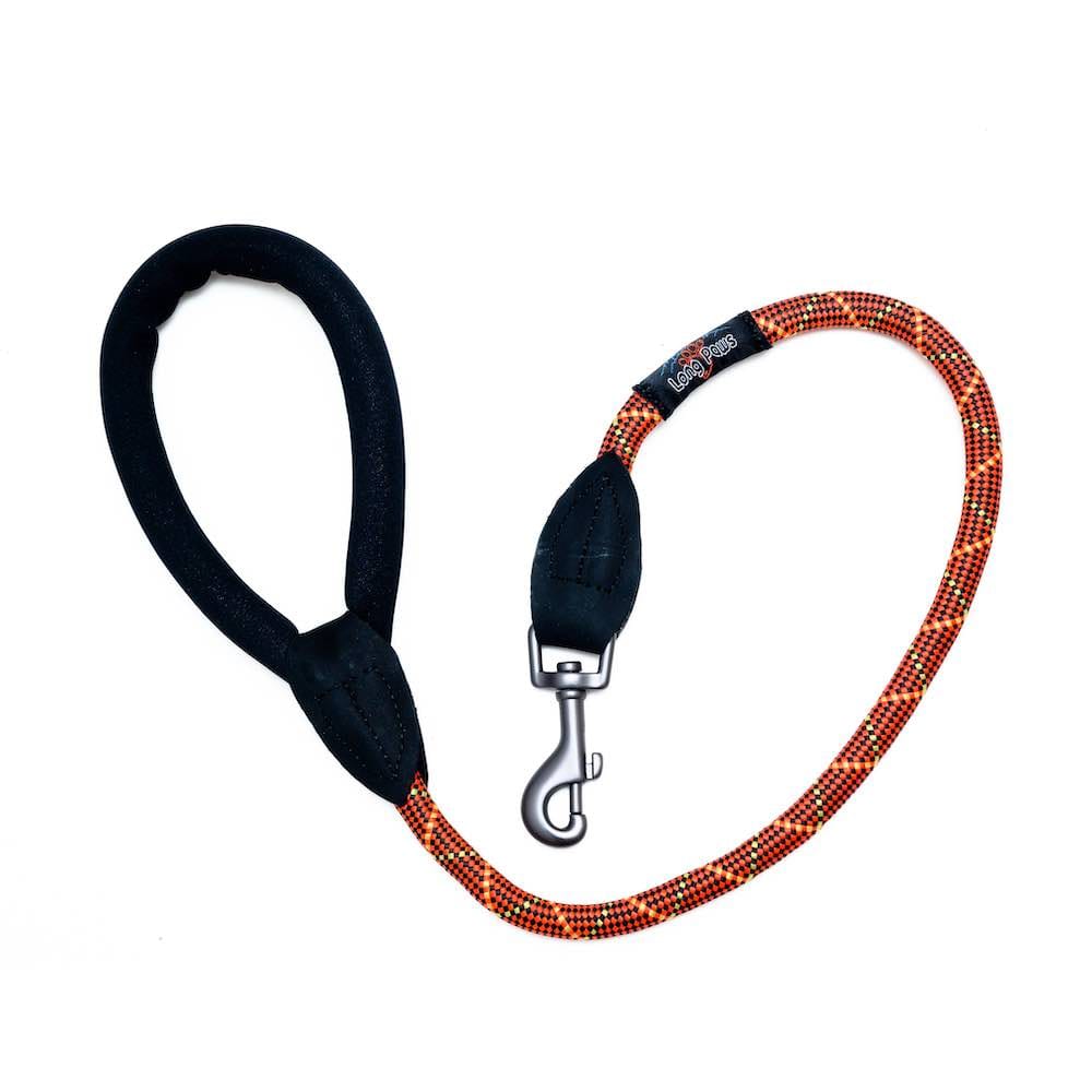 Harleys Companions - Comfort Rope Lead | TRIGGER Clip | Orange 80cm