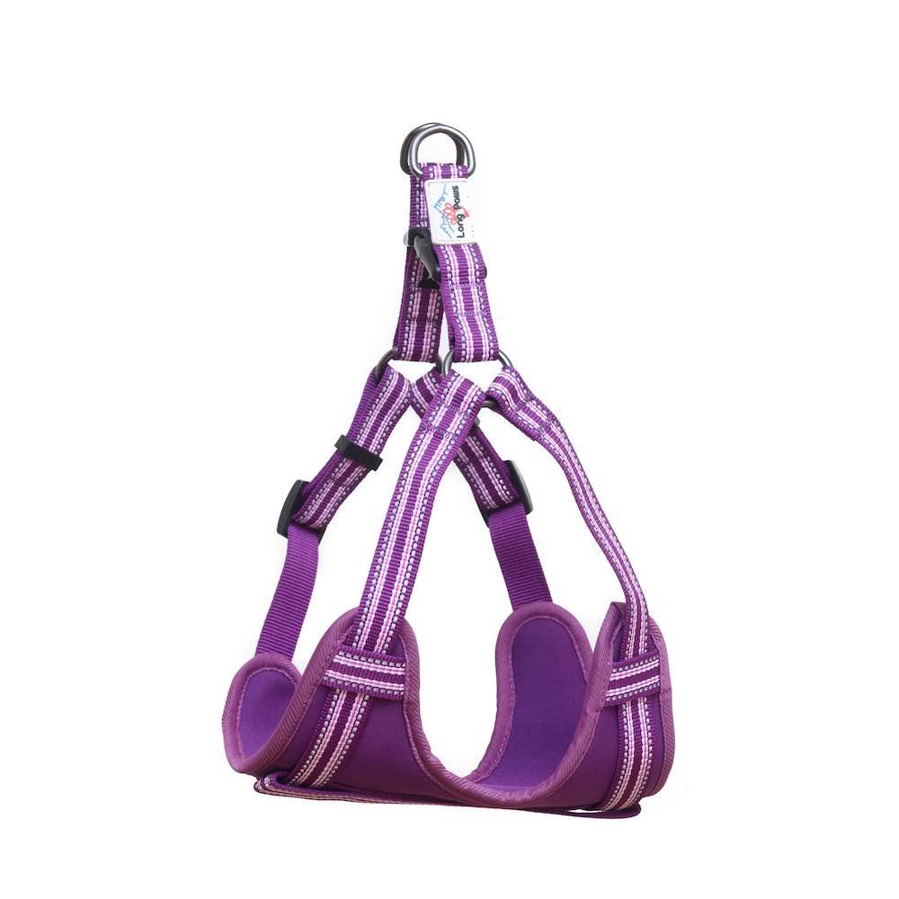 Harleys Companions - Comfort Step-in Dog Harness  | Reflective | Purple