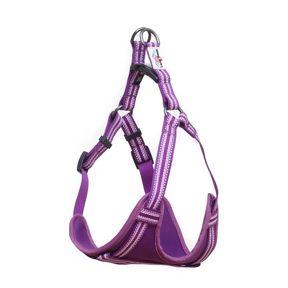 Harleys Companions - Comfort Step-in Dog Harness  | Reflective | Purple