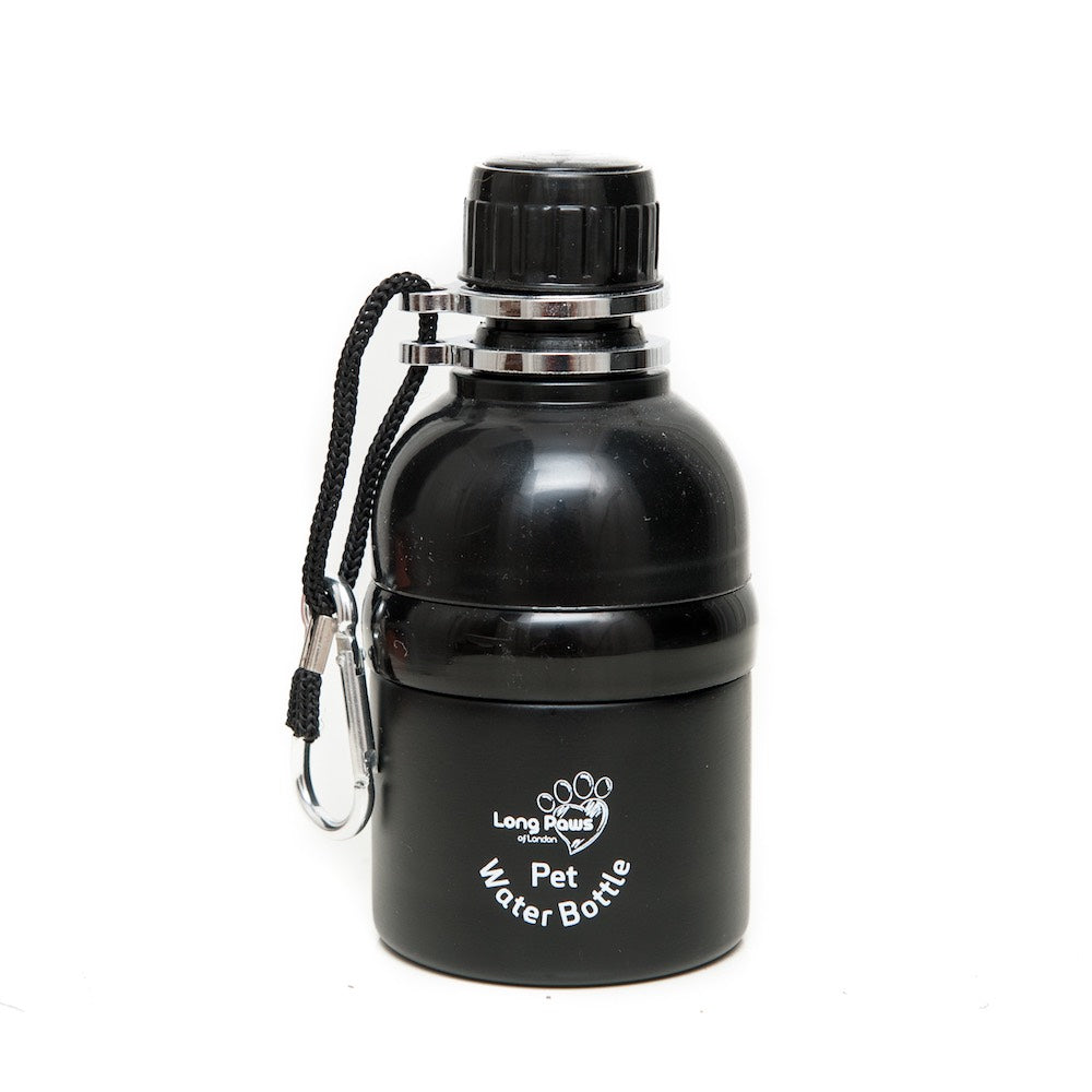 Harleys Companions - Dog Water Bottle, Lick 'n Flow, Black