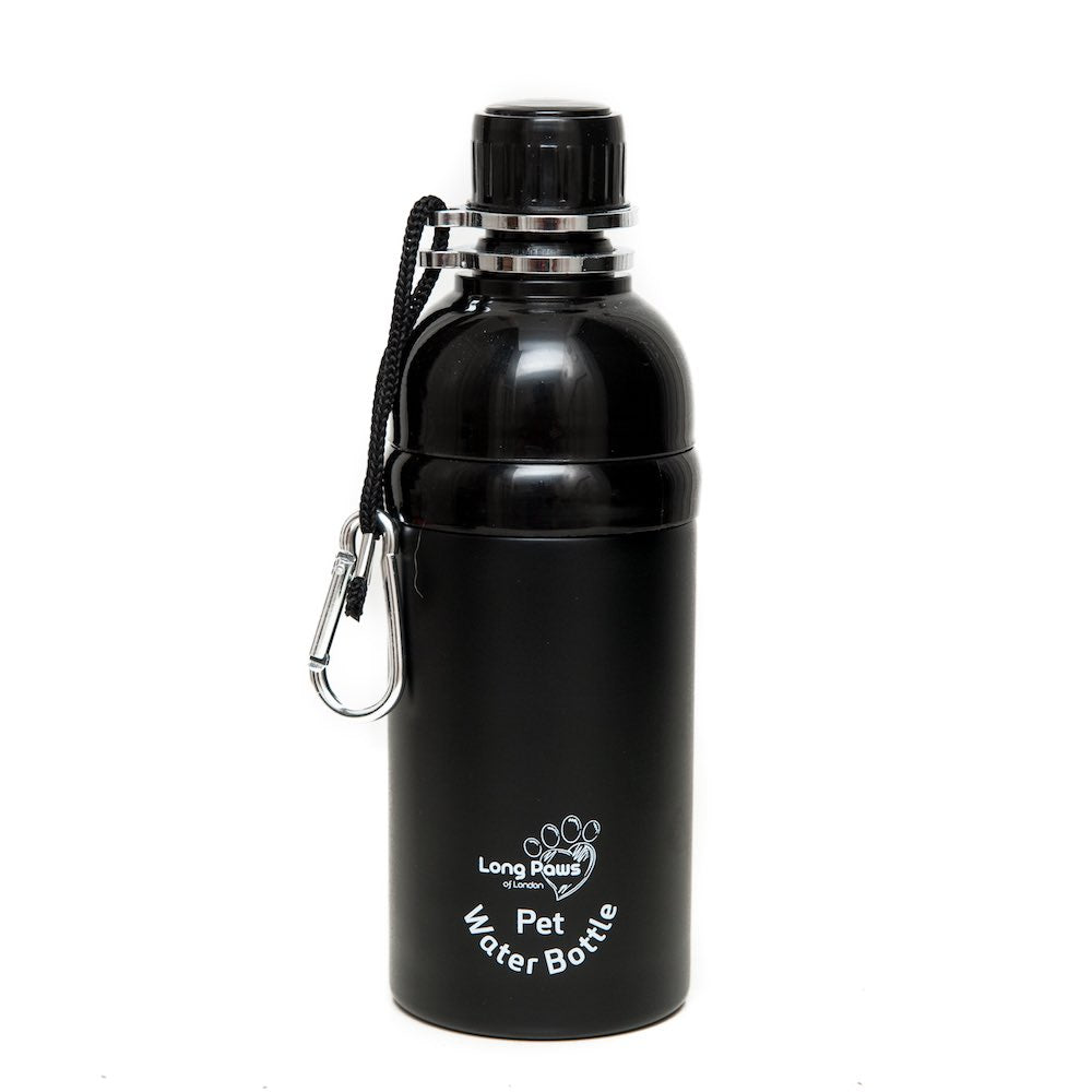 Harleys Companions - Dog Water Bottle, Lick 'n Flow, Black