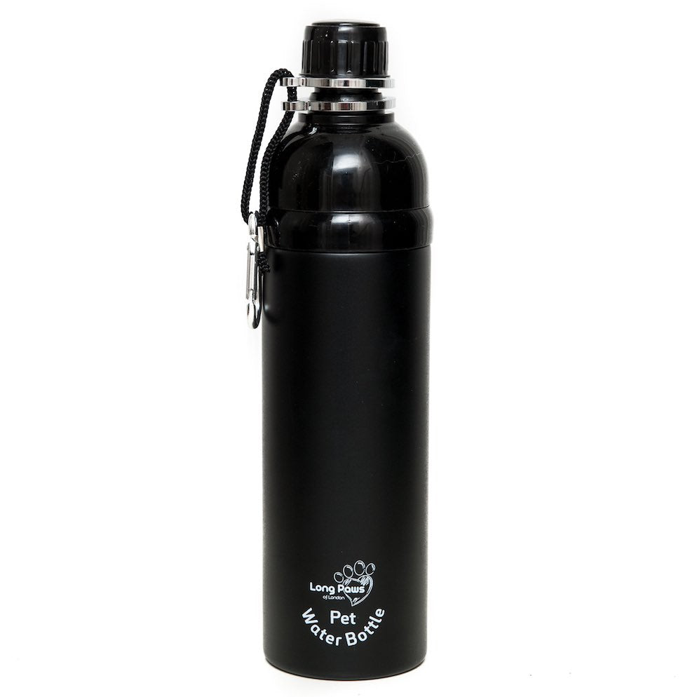 Harleys Companions - Dog Water Bottle, Lick 'n Flow, Black