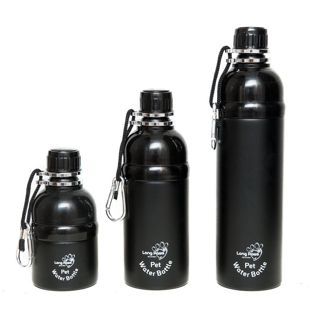 Harleys Companions - Dog Water Bottle, Lick 'n Flow, Black