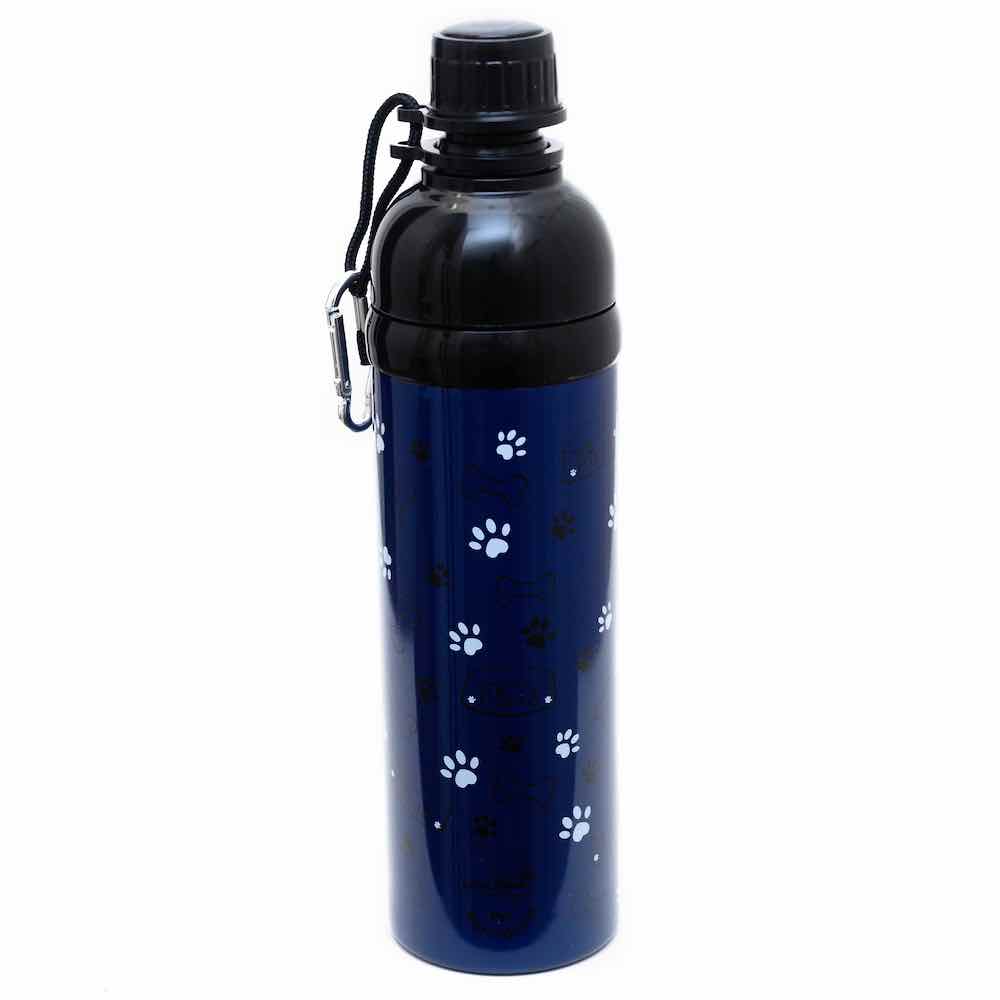 Harleys Companions - Dog Water Bottle, Lick 'n Flow, Navy Friend 750ml