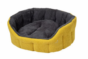 Gor Pets Camden Deep Fill Washable Dog Bed - Small 56cm Mustard
