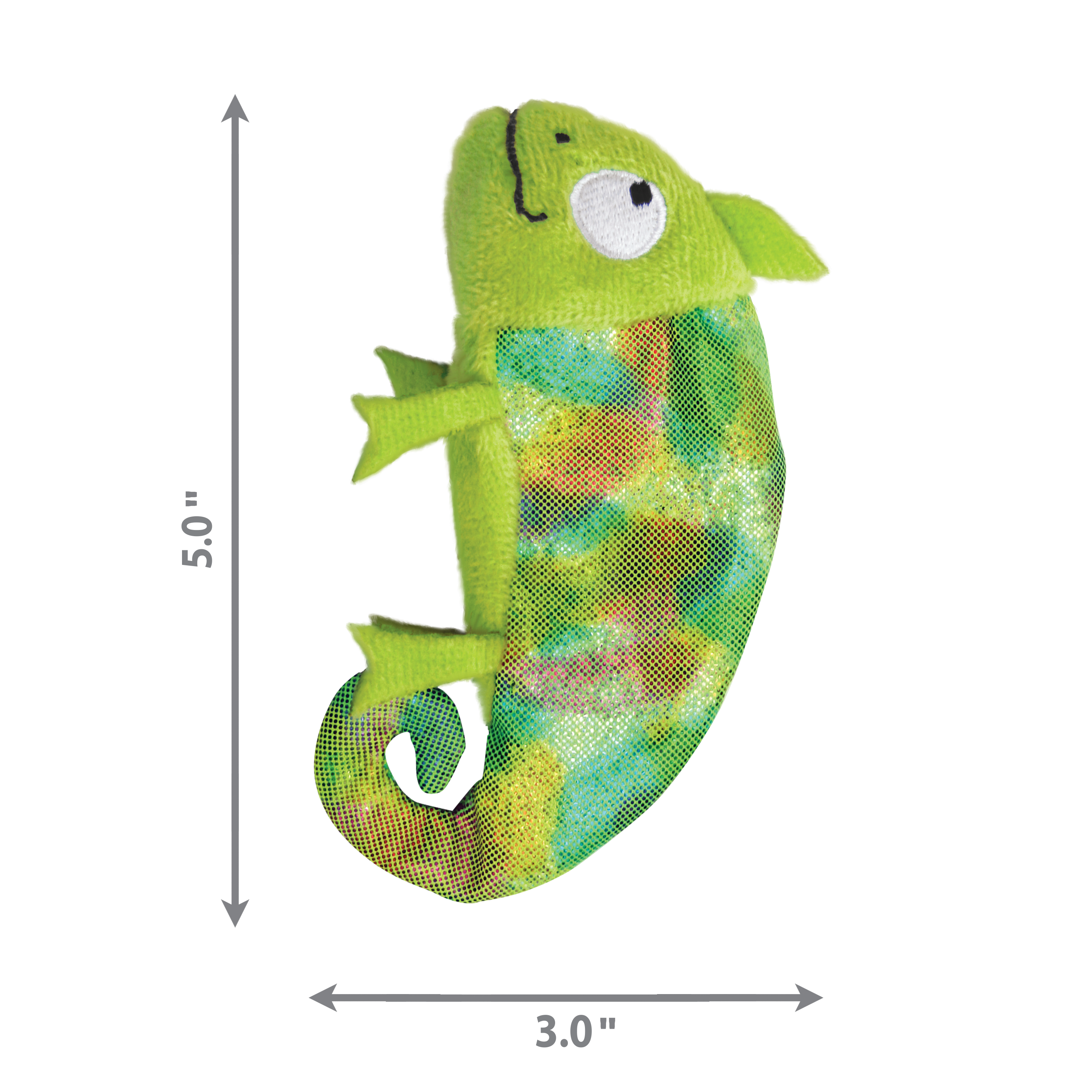 KONG Refillable Catnip Chameleon Plush Cat Toy