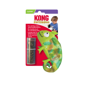 KONG Refillable Catnip Chameleon Plush Cat Toy