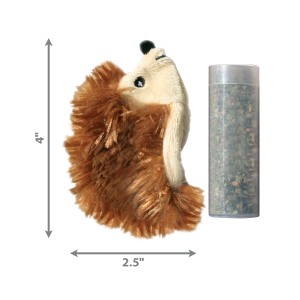 KONG Refillable Catnip Hedgehog Plush Cat Toy 10cm