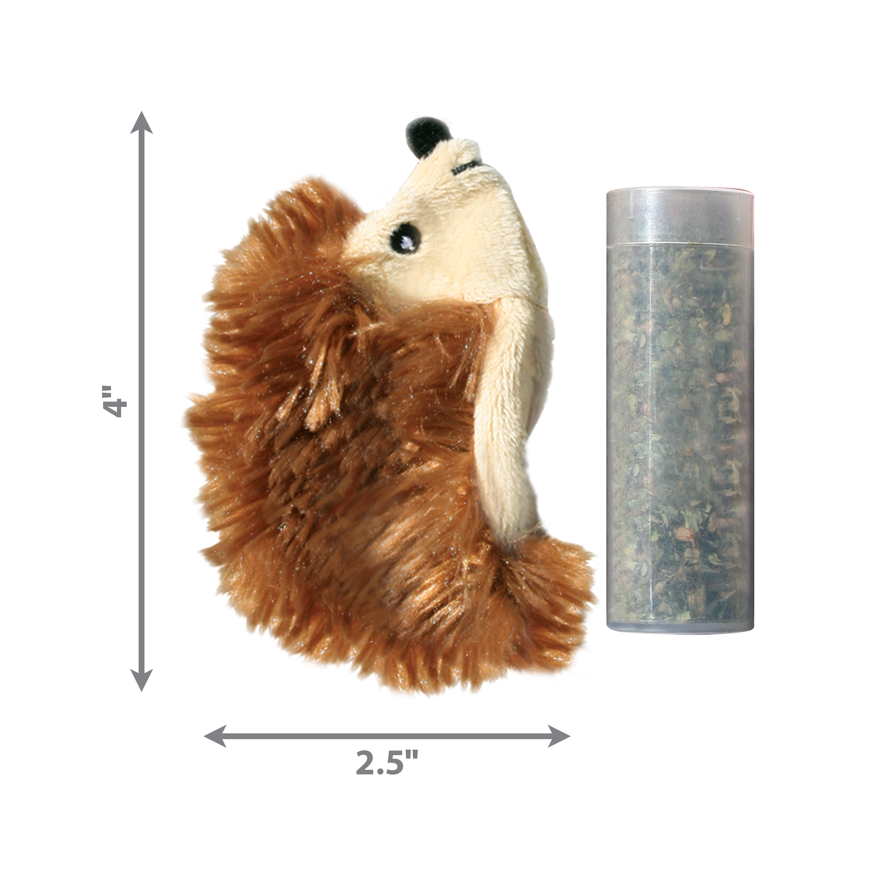 KONG Refillable Catnip Hedgehog Plush Cat Toy 10cm