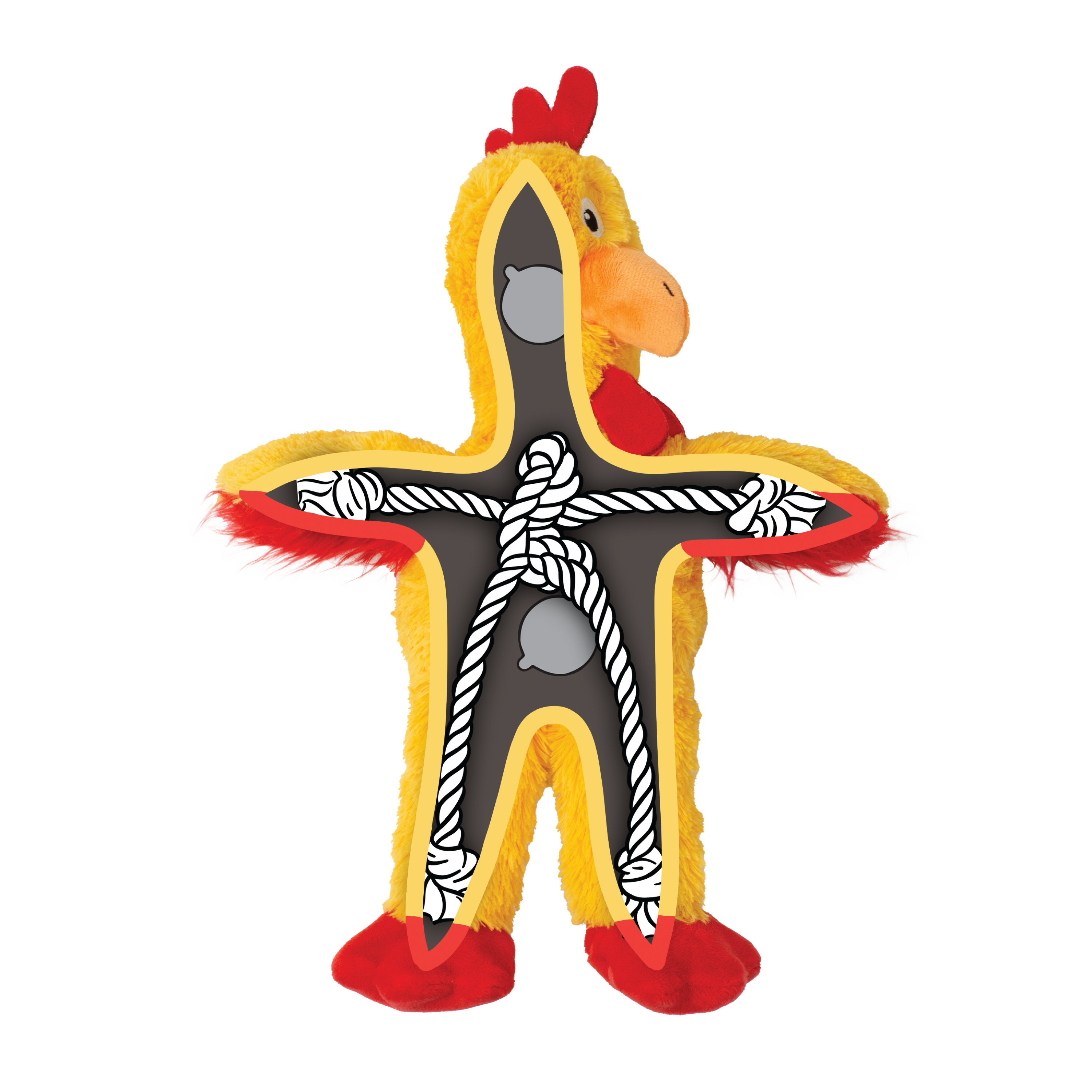 KONG Knots Chicken Sm