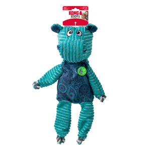 KONG Floppy Knots Hippo Squeaky Tug Dog Toy - X-Large