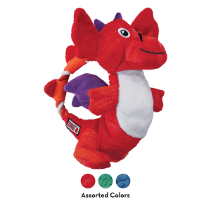 KONG Dragon Knots Squeaky Dog Toy Medium/Large - Assorted