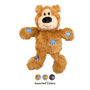 KONG WildKnots Bears Squeaky Plush Dog Toy - Medium/Large (26cm)