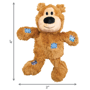 KONG WildKnots Bears Squeaky Plush Dog Toy - X-Small Assorted