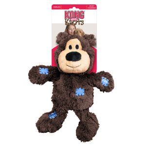 KONG WildKnots Bears Squeaky Plush Dog Toy - X-Large Assorted