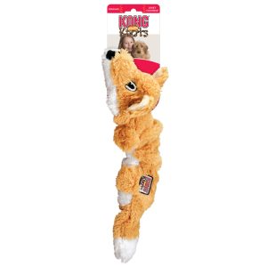 KONG Scrunch Knots Fox Squeaky Tug Dog Toy - Medium/Large (35.5cm)