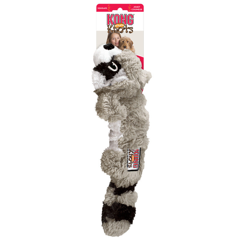 KONG Scrunch Knots Squirrel Squeaky Tug Dog Toy - Medium/Large (35.5cm)